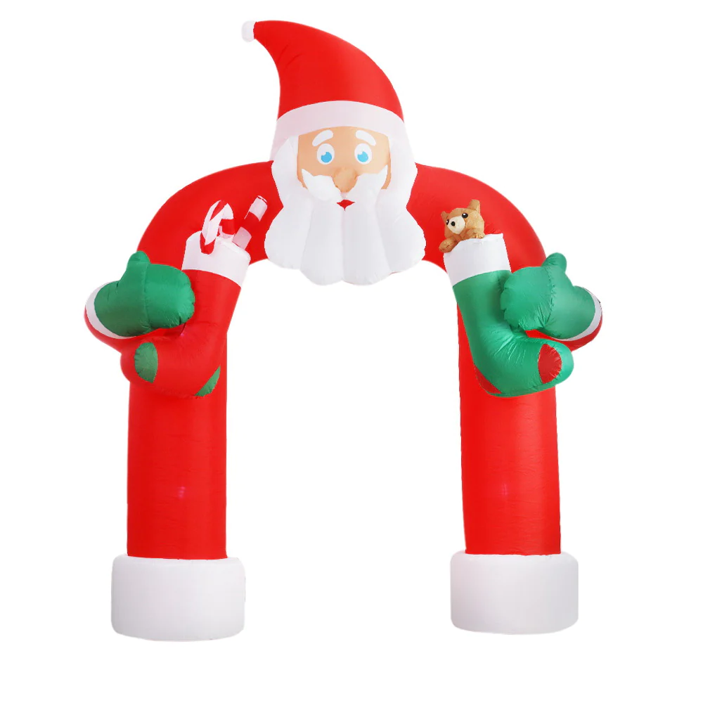 2.3M Christmas Inflatable Santa Archway Outdoor Xmas Decorations