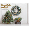 60CM Christmas Wreath with Pre-Lit Lights Ornament Xmas Decor