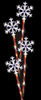 4 Pack FLASHING SNOWFLAKE Christmas XMAS Lights