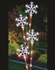 4 Pack FLASHING SNOWFLAKE Christmas XMAS Lights