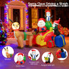 1.8M Christmas Inflatable Decoration Santa Reindeer Sleigh