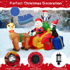 1.8M Christmas Inflatable Decoration Santa Reindeer Sleigh