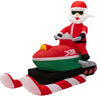 1.76 X 1.53M Christmas Inflatable Santa Claus on Bobsled with LED Lights