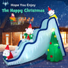 2M Christmas Inflatable Polar Bear Slide with LED Lights