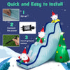 2M Christmas Inflatable Polar Bear Slide with LED Lights