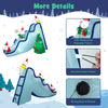 2M Christmas Inflatable Polar Bear Slide with LED Lights