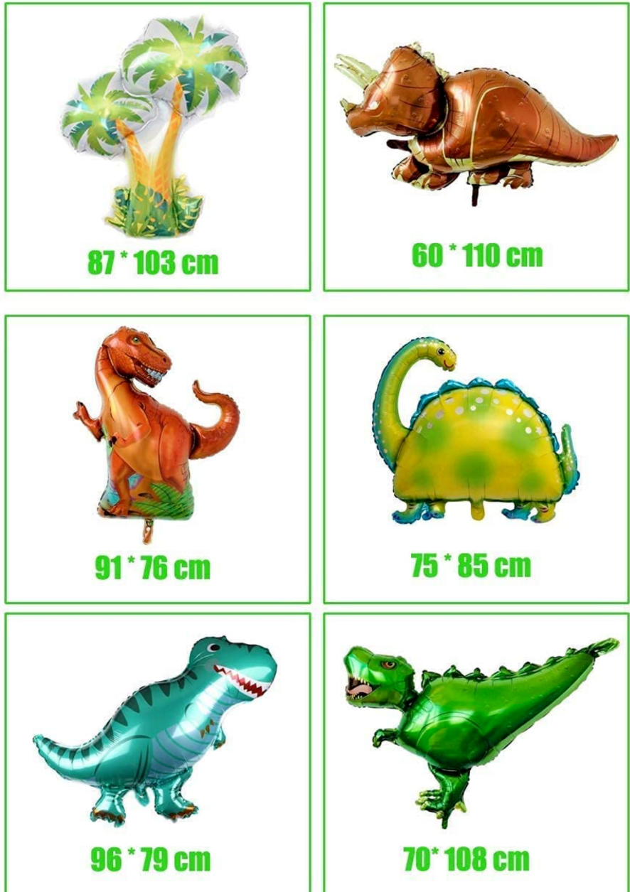 85PCS Dinosaur Foil Balloon Party Set Party Supplies Birthday Decorations