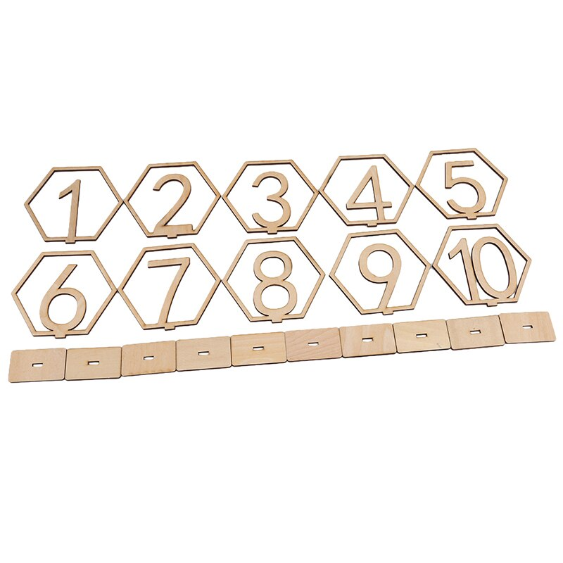 20PCS WOODEN TABLE NUMBERS WEDDING BIRTHDAY PARTY