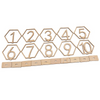 20PCS WOODEN TABLE NUMBERS WEDDING BIRTHDAY PARTY