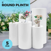 5pcs Round Cylinder Wedding Decoration Cake Flower Display Stand