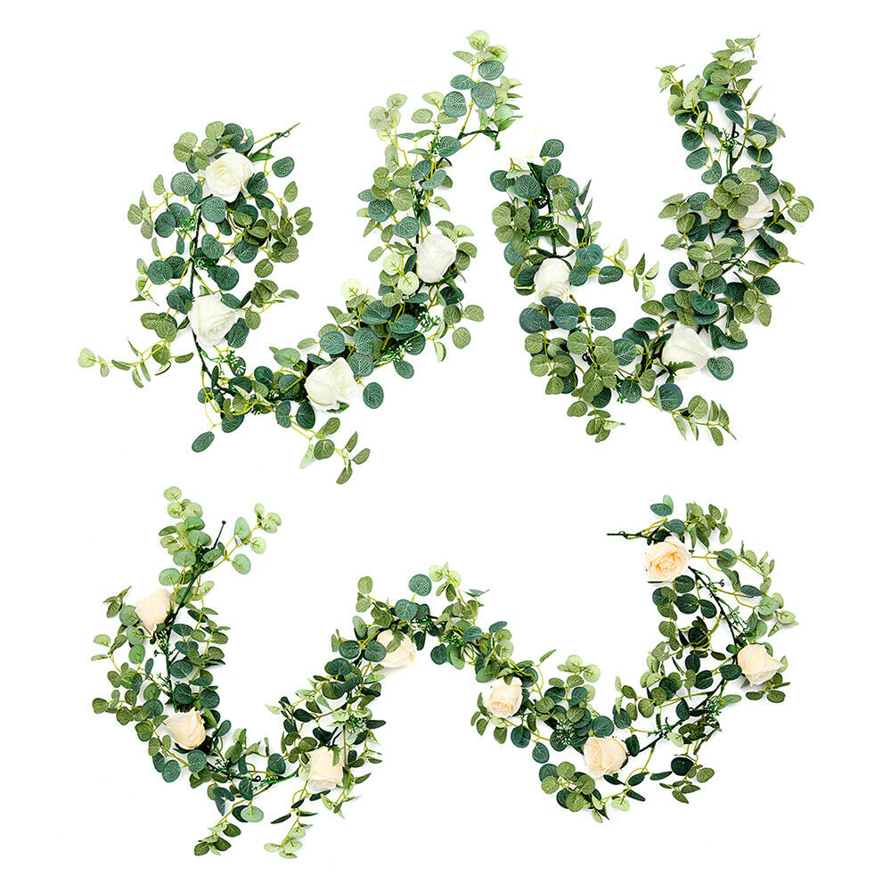 1.8M Artificial Eucalyptus Garland Hanging Flower