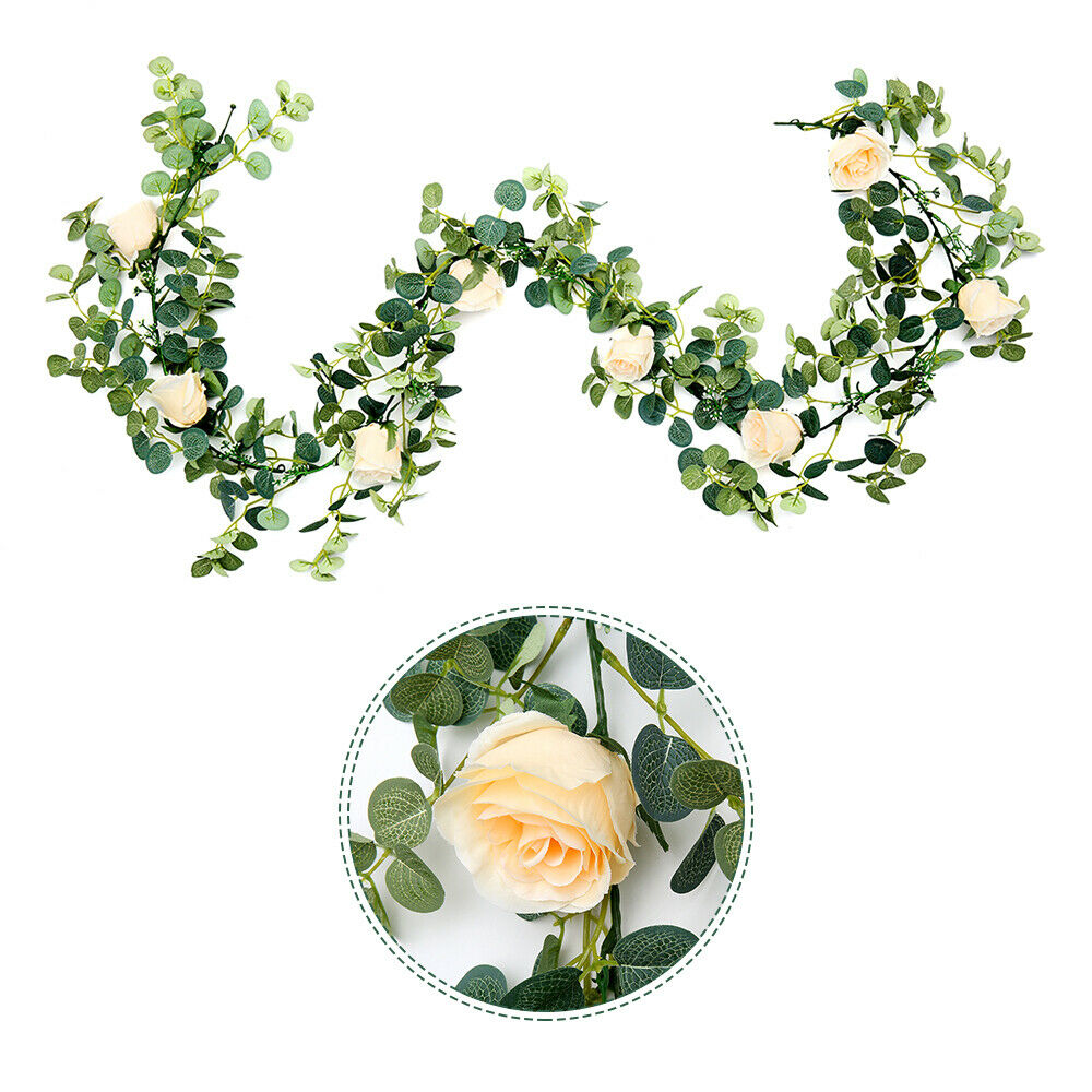 1.8M Artificial Eucalyptus Garland Hanging Flower