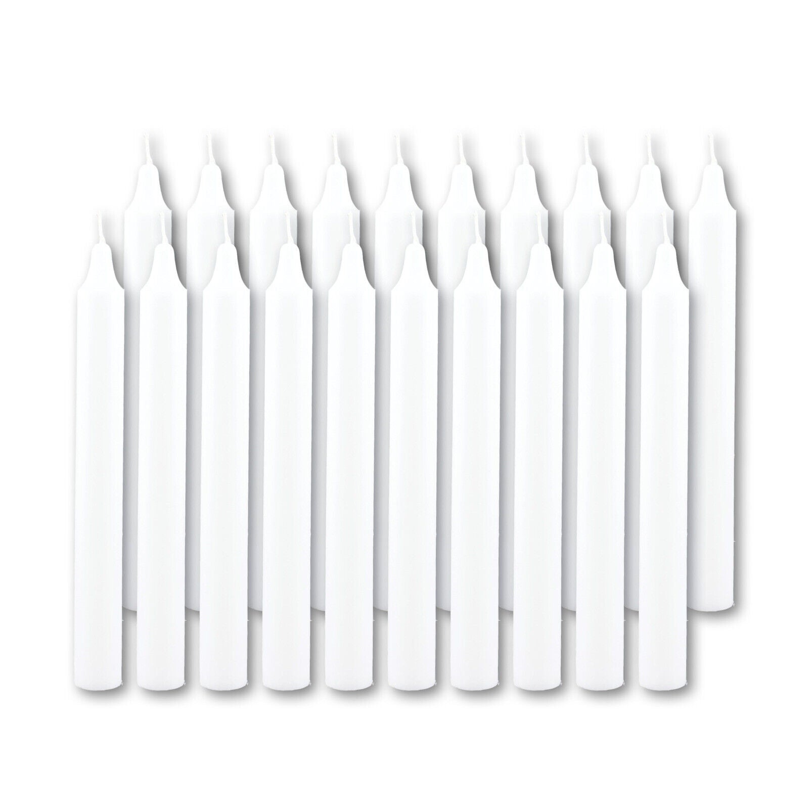 20cm Straight Candles White Party Wedding - 20 PCS