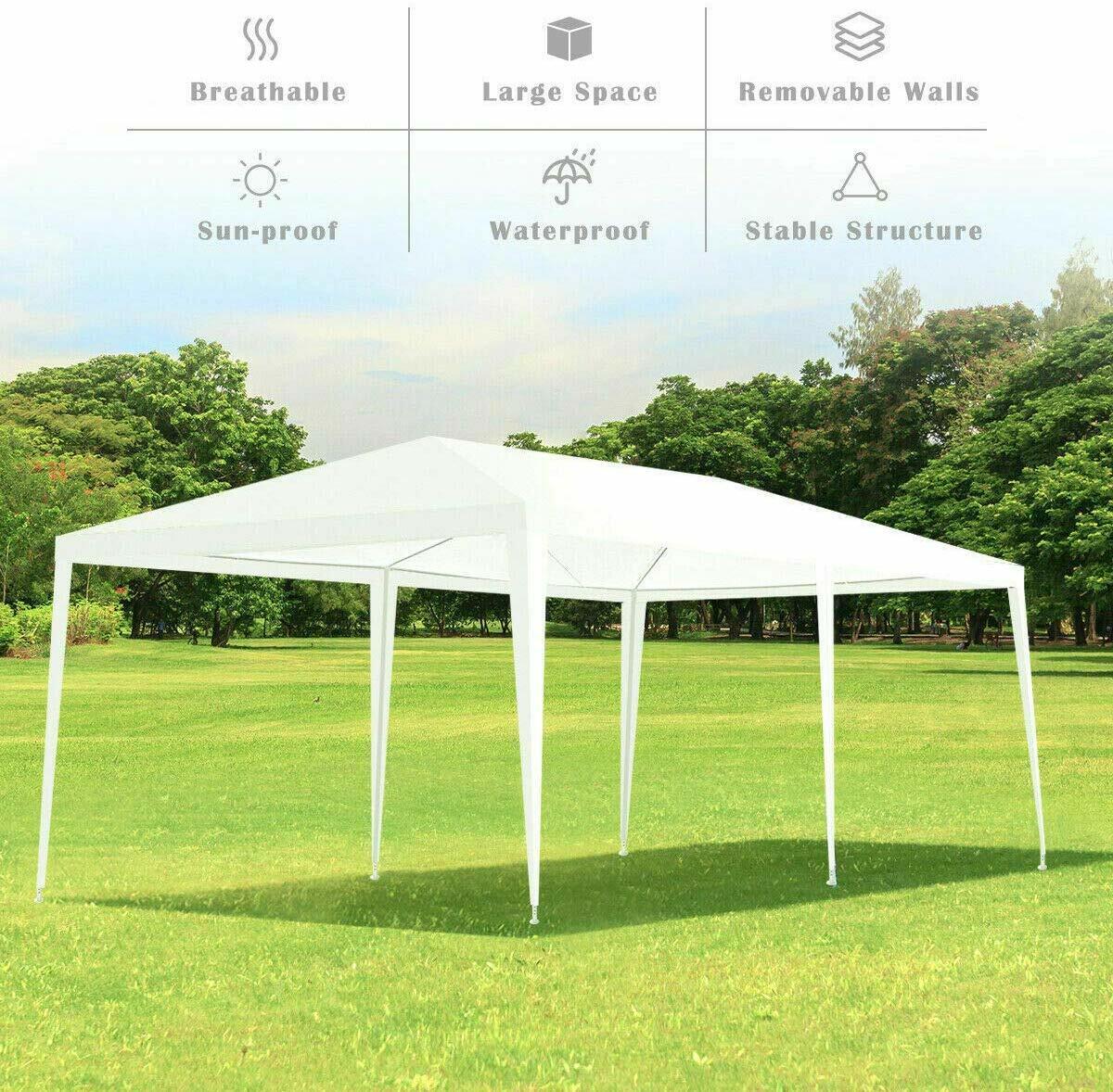 3x6m Canopy Party Wedding Tent Heavy Duty Gazebo with removable sidewalls