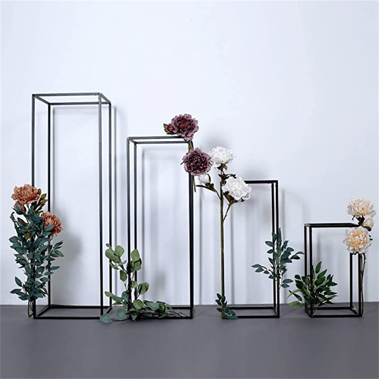 4PCS Flower Racks Metal Flower Stands Display Wedding Party