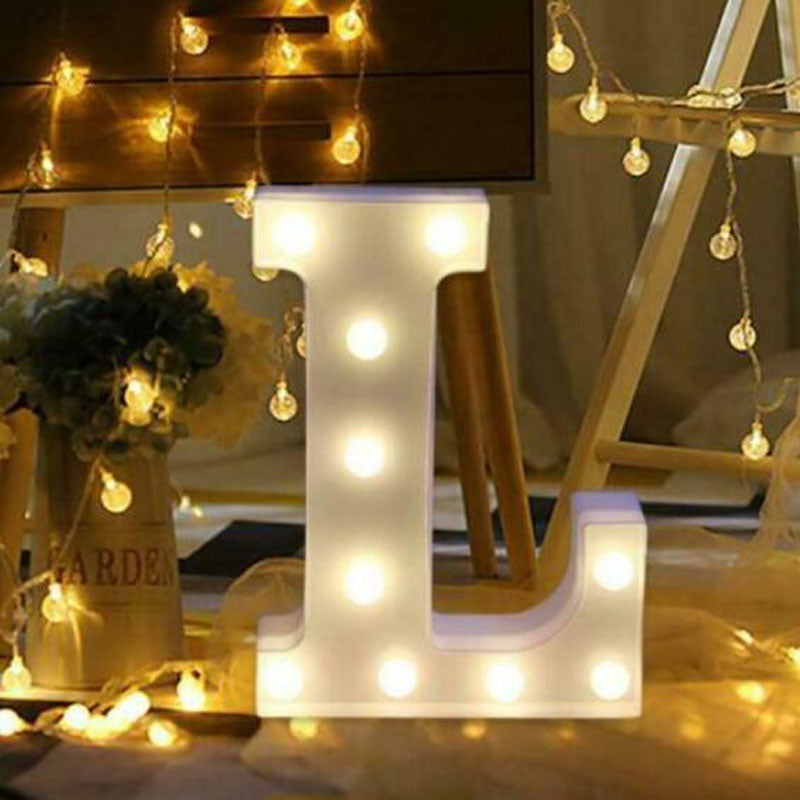 LED Light Up Alphabet Letter LOVE Lights Standing Hanging Wedding Party