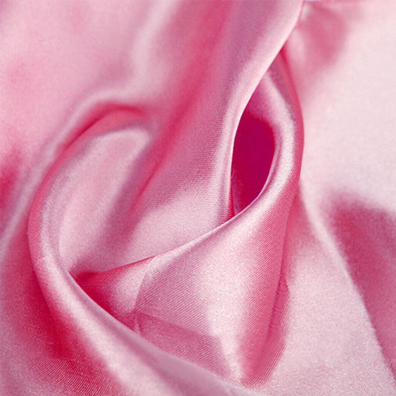 Satin Chair Sashes Cloth Cover Wedding Party Event- Pink-20Pcs