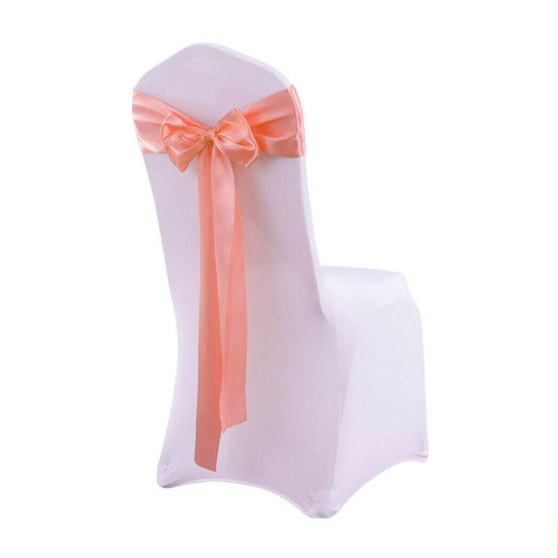 Satin Chair Sashes Cloth Cover Wedding Party Event- Champagne-20Pcs