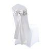 Satin Chair Sashes Cloth Cover Wedding Party Event- Light Blue-20Pcs