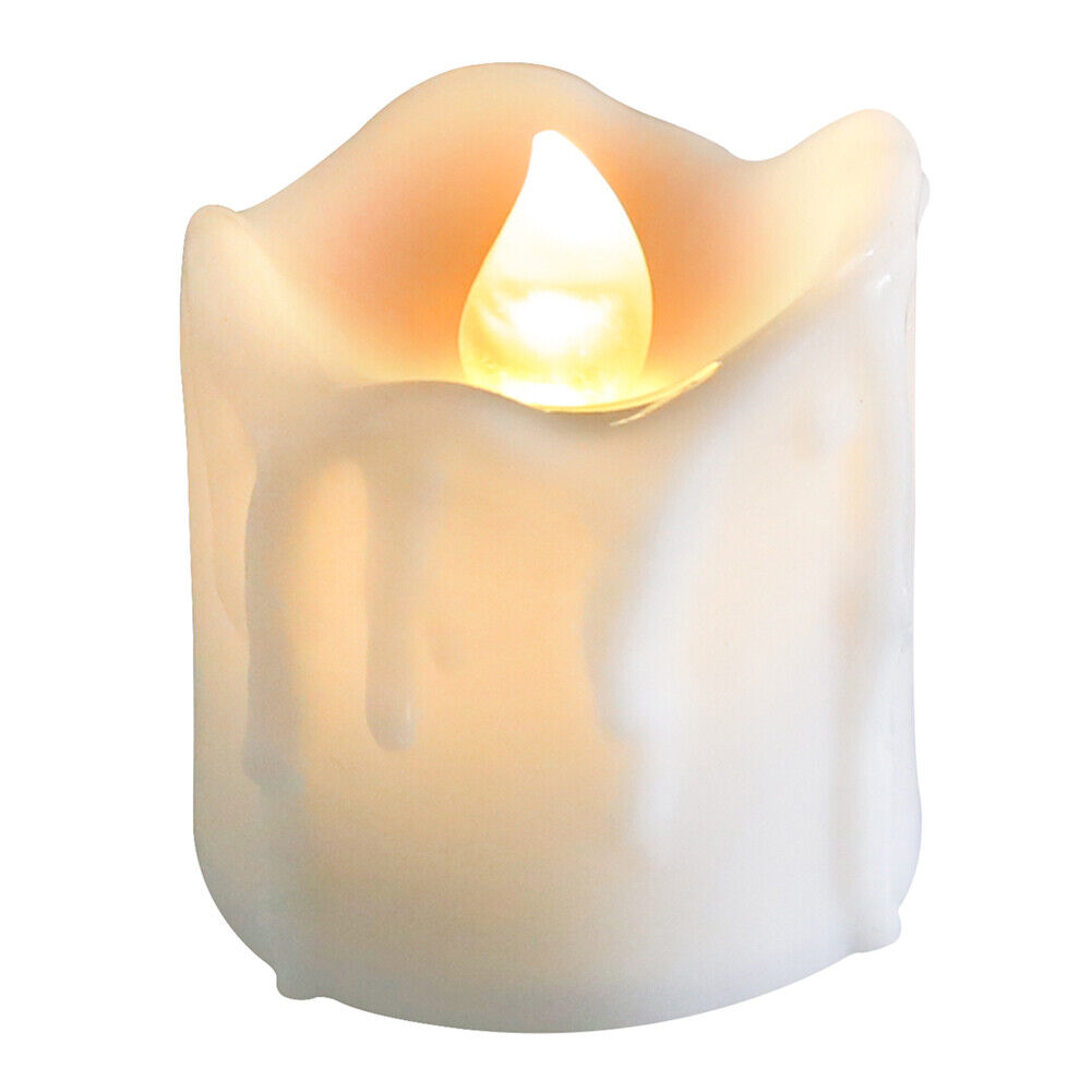 12Pcs Flickering LED Candle Tea Light Tealight Wedding