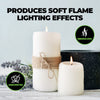 7cm x15cm Pillar Candles White Home Décor Party Wedding- 4PCS