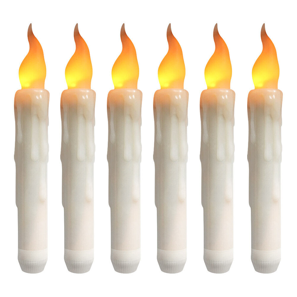 24PCS LED Flickering Candles Flameless Taper Tea Light Tealight