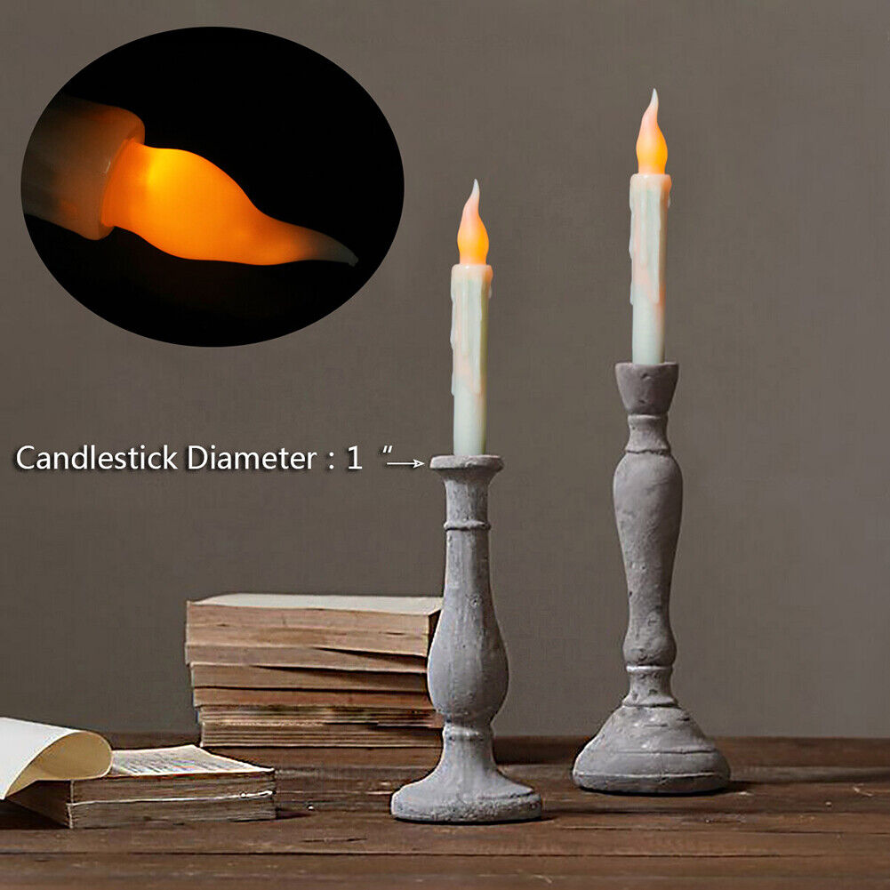 24PCS LED Flickering Candles Flameless Taper Tea Light Tealight