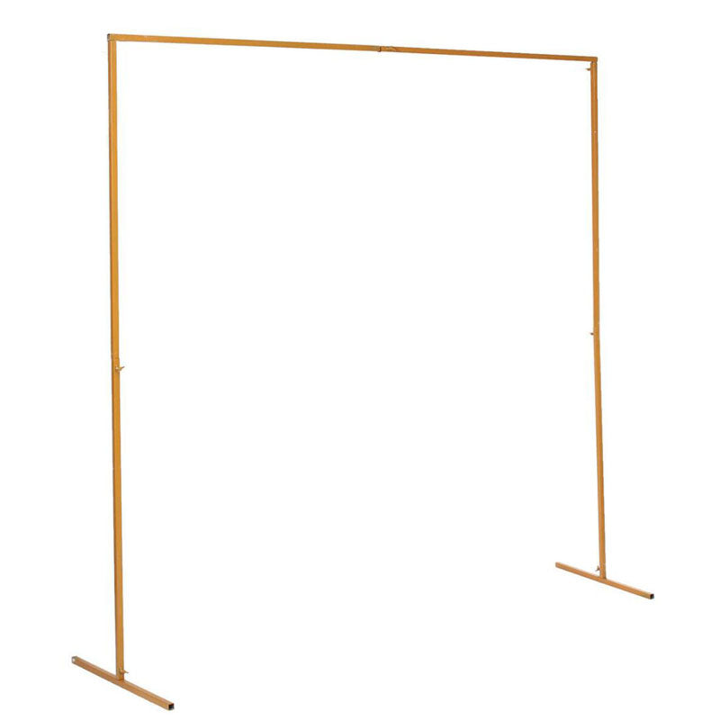 2M Wedding Gold Arch Square Backdrop Flower Display Stand Background