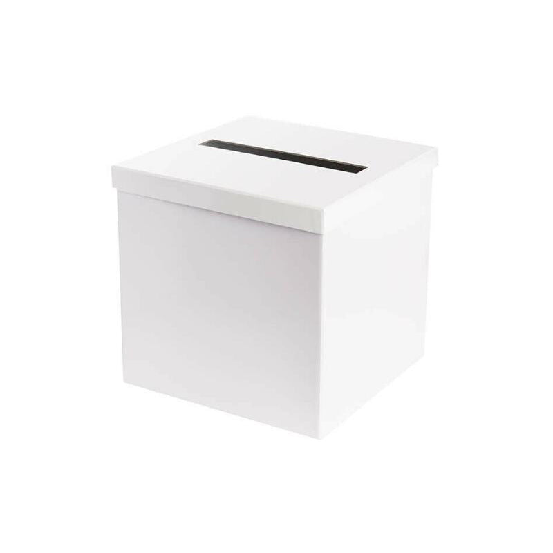 White Wedding Wishing Well Card Box