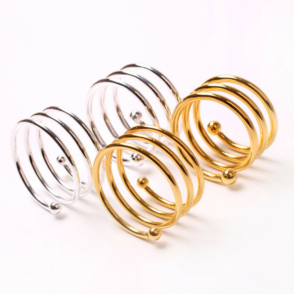 6PCS Metal Napkin Rings For Wedding Dinner Party