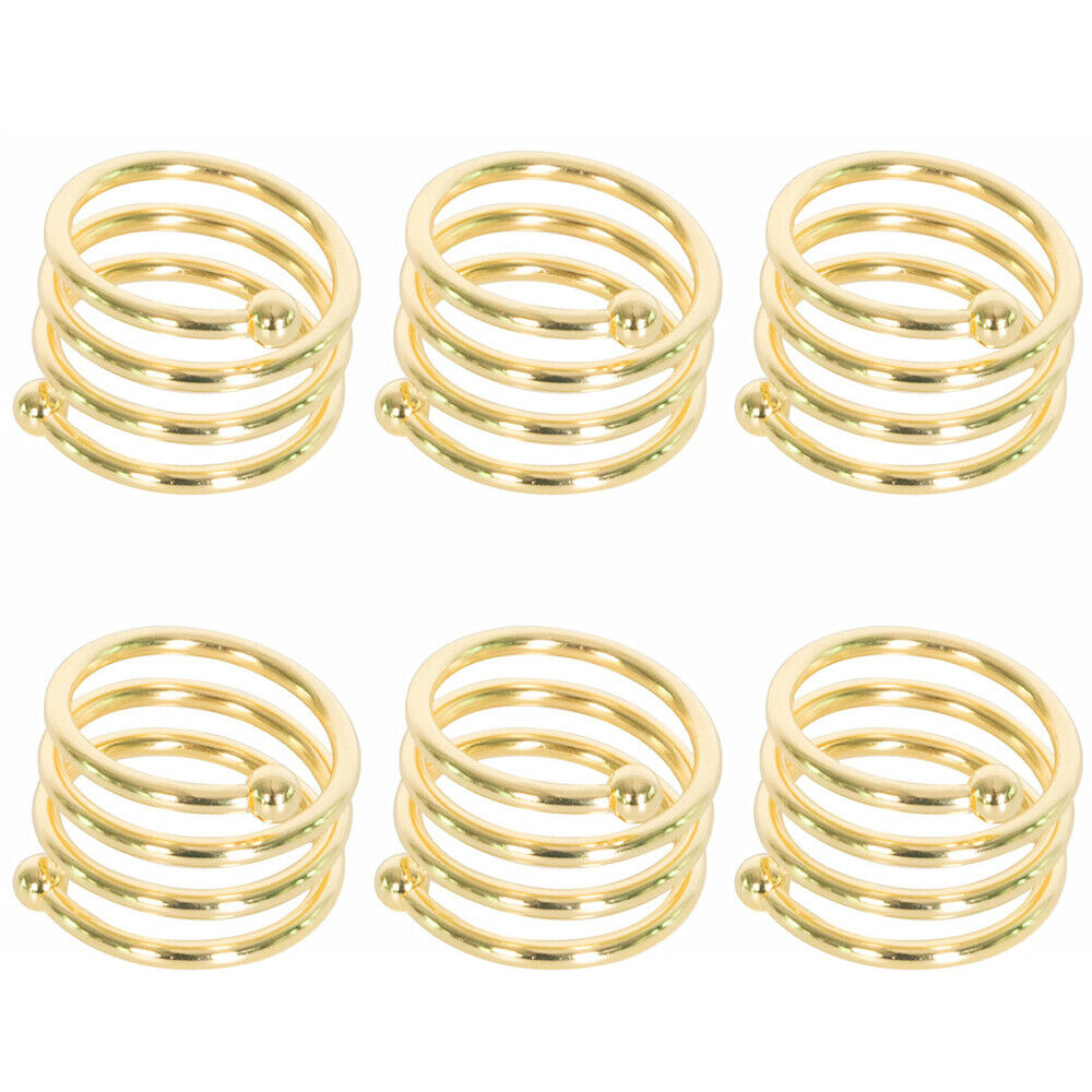 6PCS Metal Napkin Rings For Wedding Dinner Party