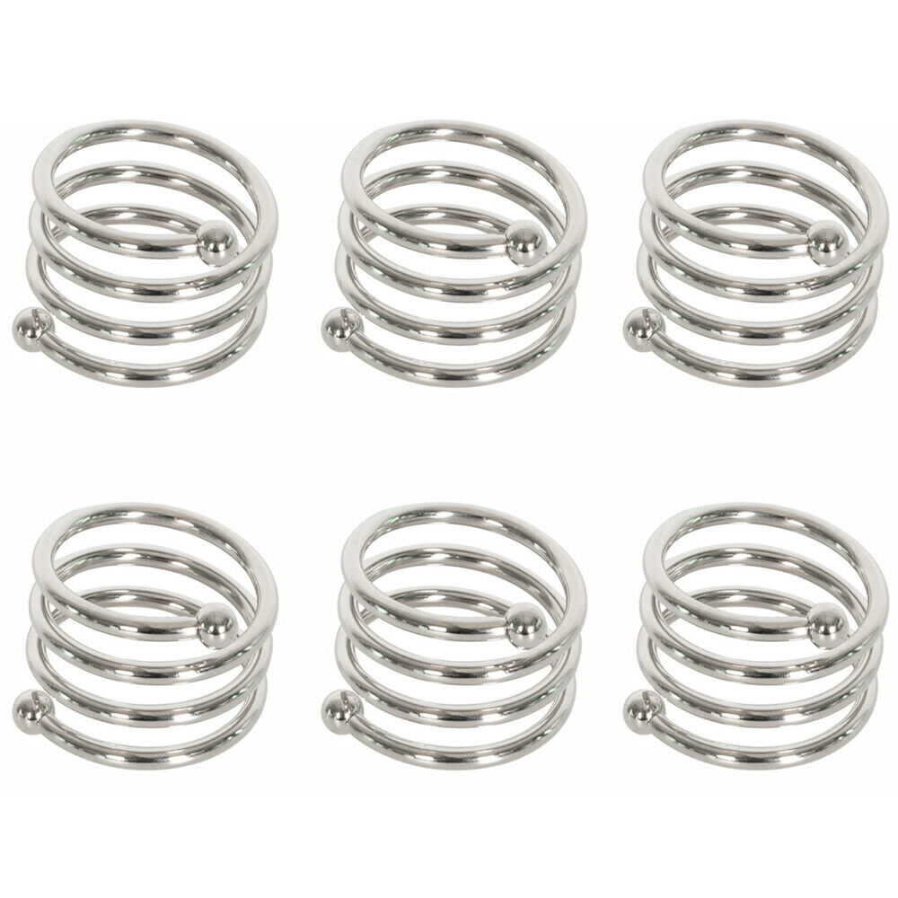 6PCS Metal Napkin Rings For Wedding Dinner Party