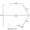 2.2M Metal Hexagon Arch Wedding Backdrop Stand Party Decoration