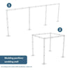 9Mx3M Wedding Canopy Chuppah Mandap Hardware Kit Backdrop Stand