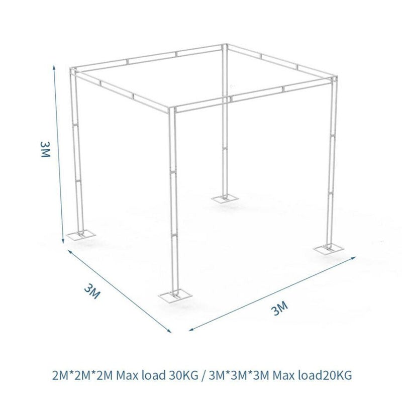 9Mx3M Wedding Canopy Chuppah Mandap Hardware Kit Backdrop Stand