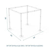 9Mx3M Wedding Canopy Chuppah Mandap Hardware Kit Backdrop Stand