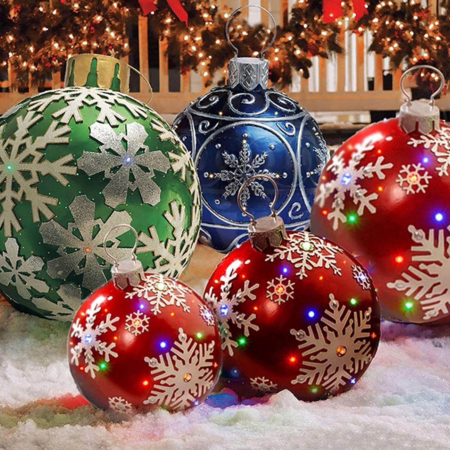 Outdoor PVC Inflatable Ball Xmas Christmas Ball - 60CM