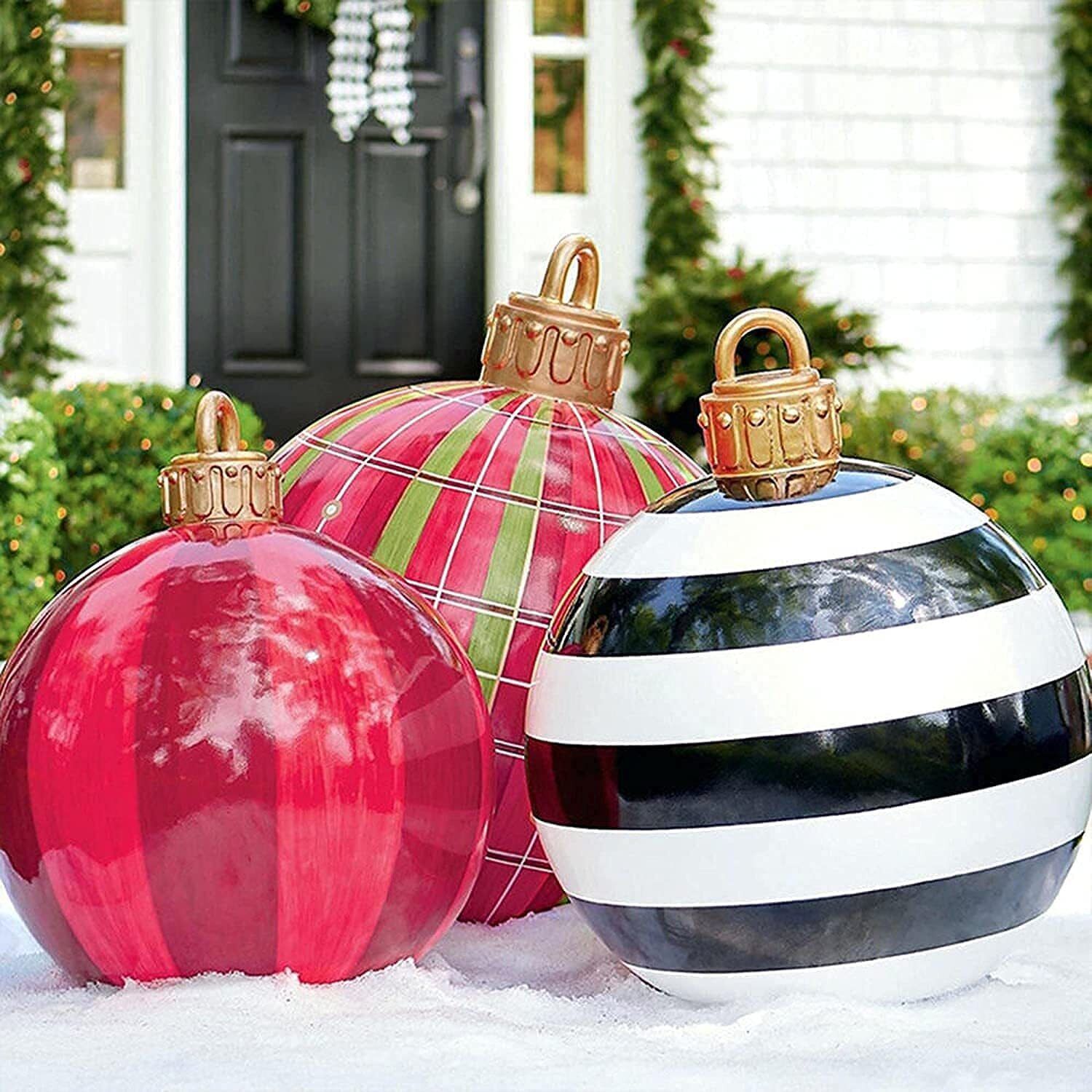 Outdoor PVC Inflatable Ball Xmas Christmas Ball - 60CM