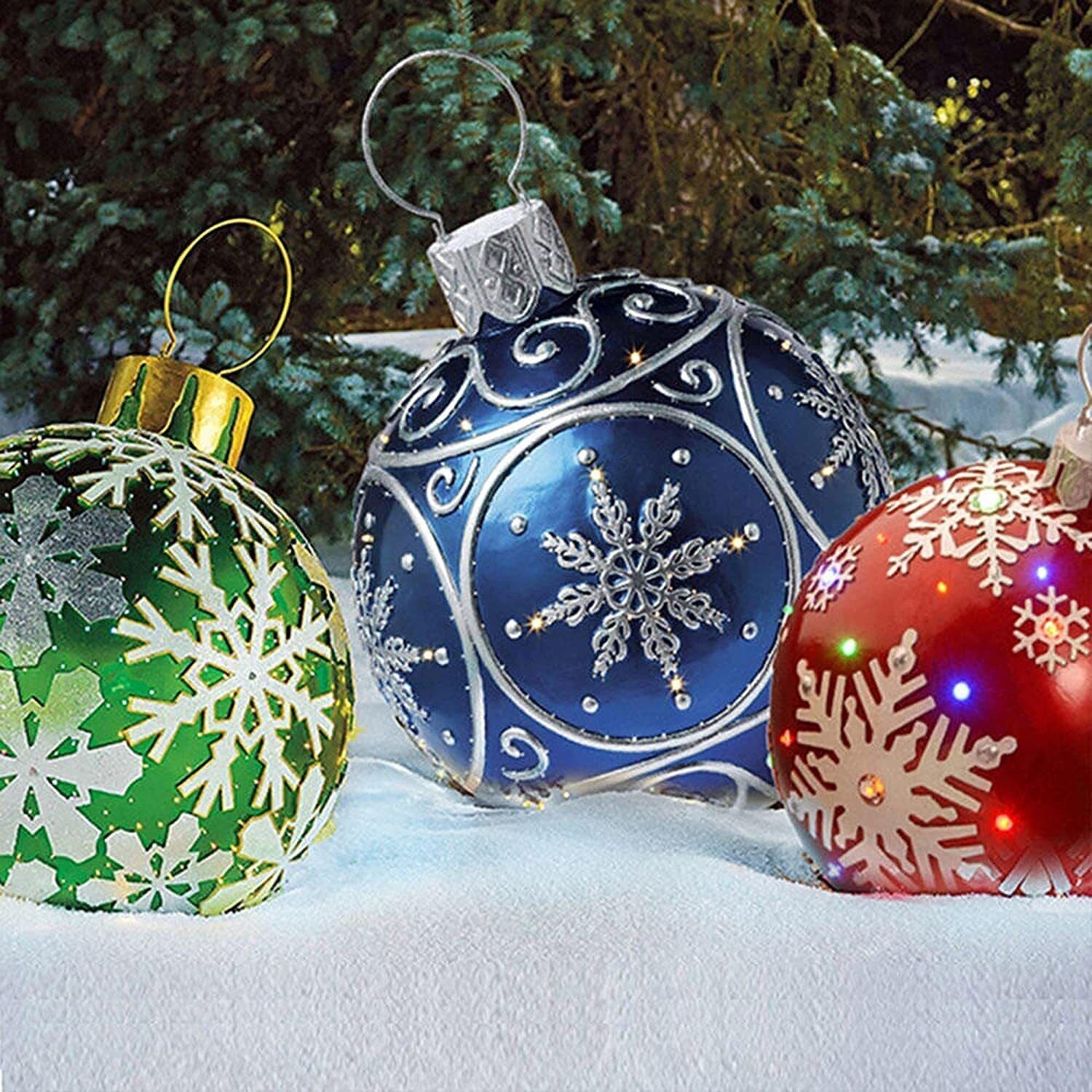 Outdoor PVC Inflatable Ball Xmas Christmas Ball - 60CM