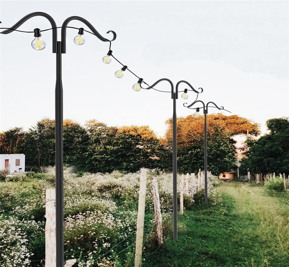 2PCS String Light Pole Wedding Flower Basket Hanger