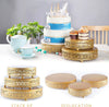 3X Round Cake Stand Set Metal Cupcake Holder