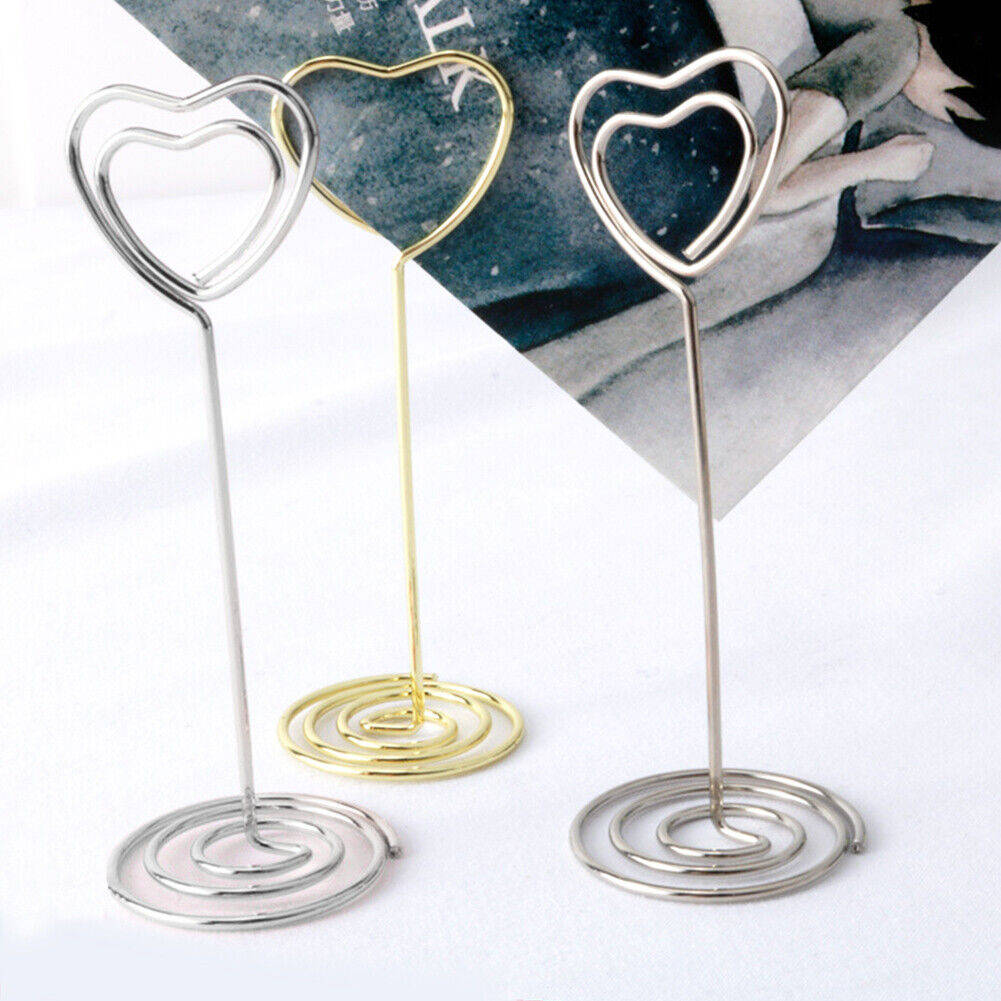 40pcs Silver Table Card Holder Centerpiece Wedding