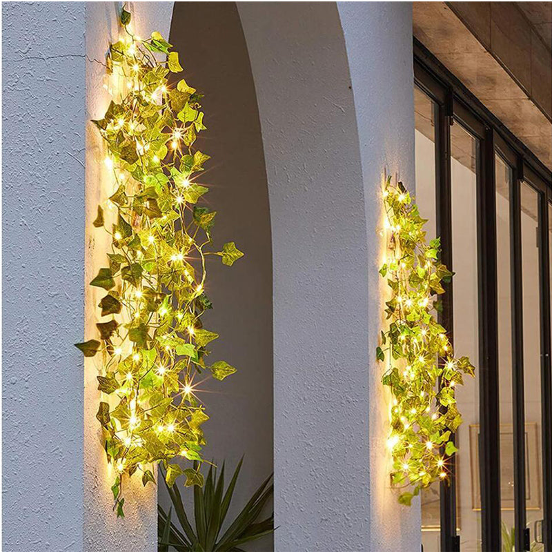 10M 100LED Artificial Ivy Leaf Hanging Vine Fairy String Lights