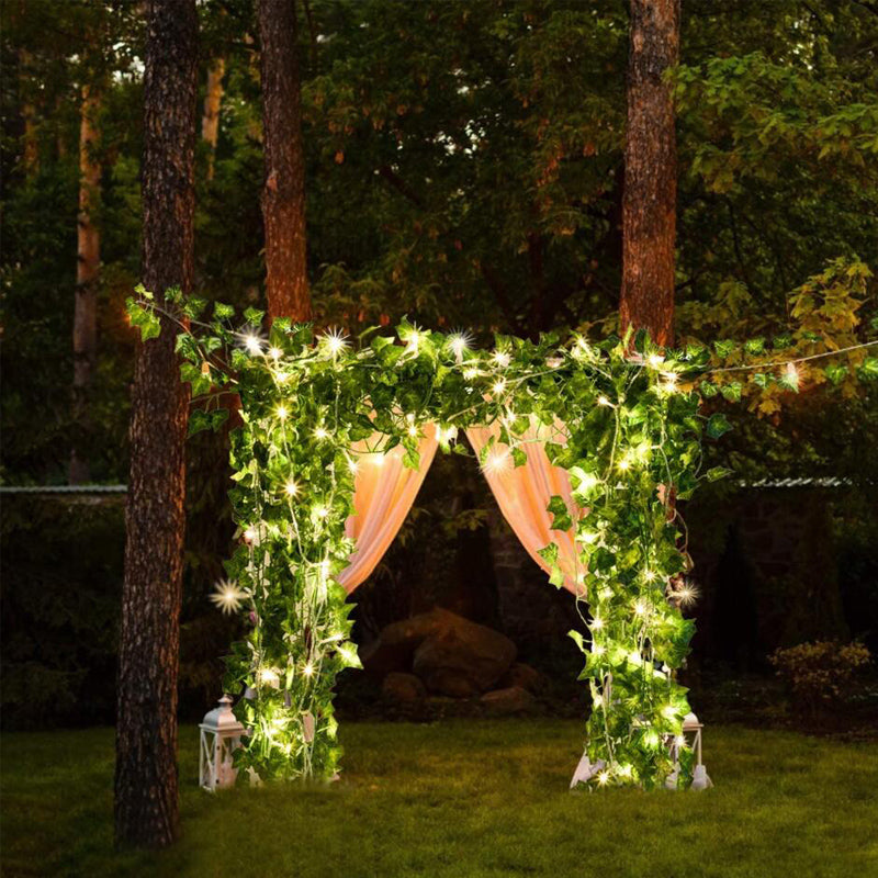 10M 100LED Artificial Ivy Leaf Hanging Vine Fairy String Lights