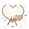 Wedding Guest Book Acrylic Wooden Stand Set