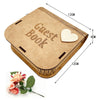 Wedding Guest Book Acrylic Wooden Stand Set