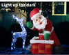 1.2M LED Inflatable Christmas Decor Santa Chimney