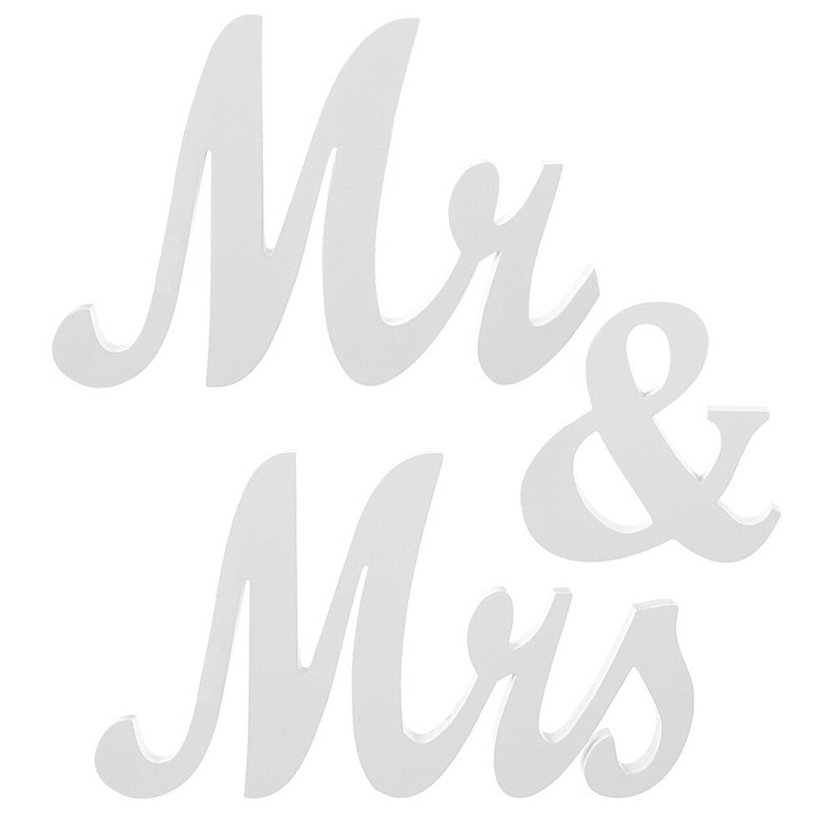 Mr and Mrs Letters Wooden Reception Sign