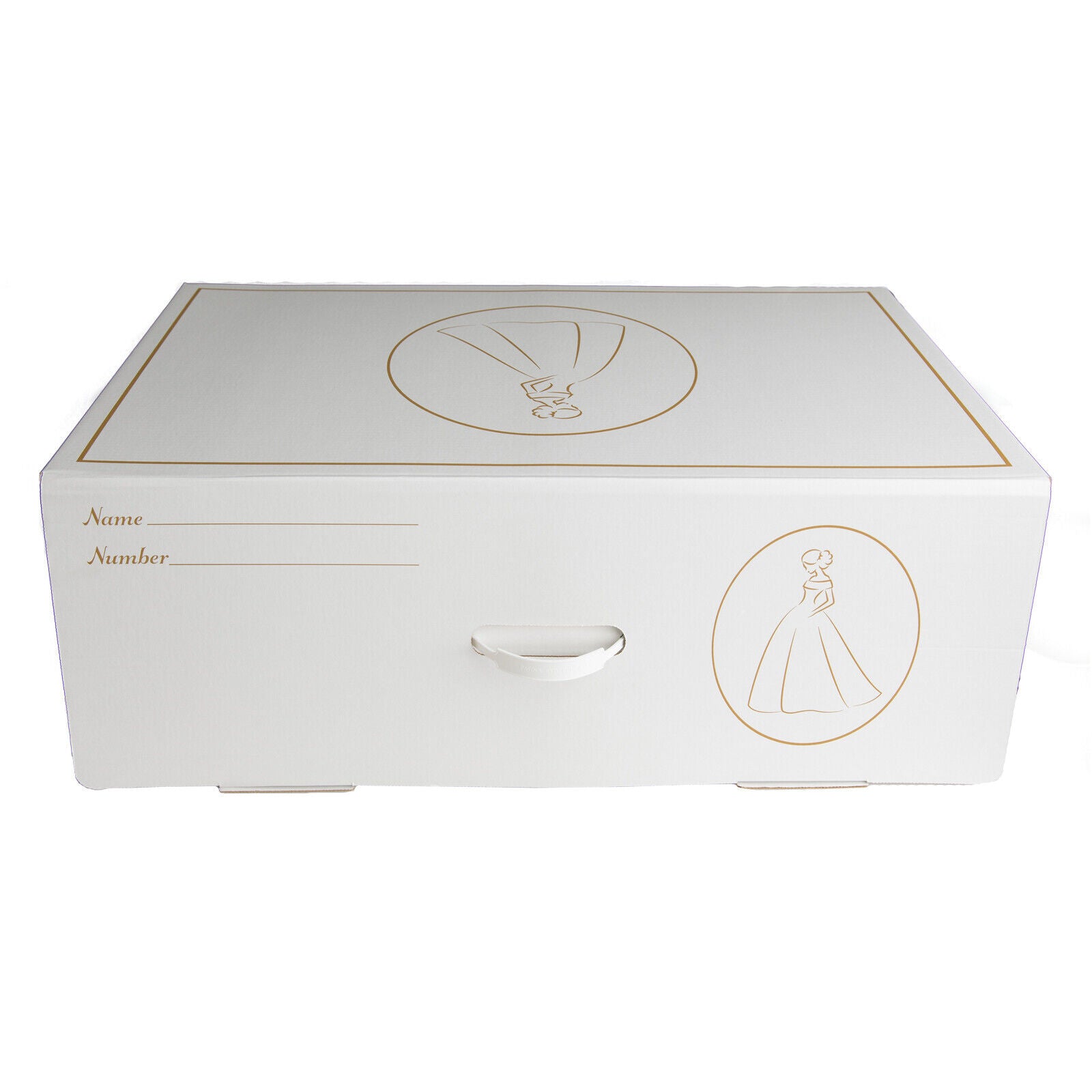 70x47x25cm Wedding Dress Storage Box Large Bridal Travel Bridesmaid Box