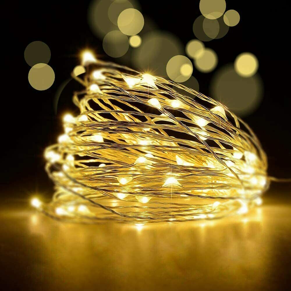 5M-10M Battery Powered Copper Wire String Fairy Lights